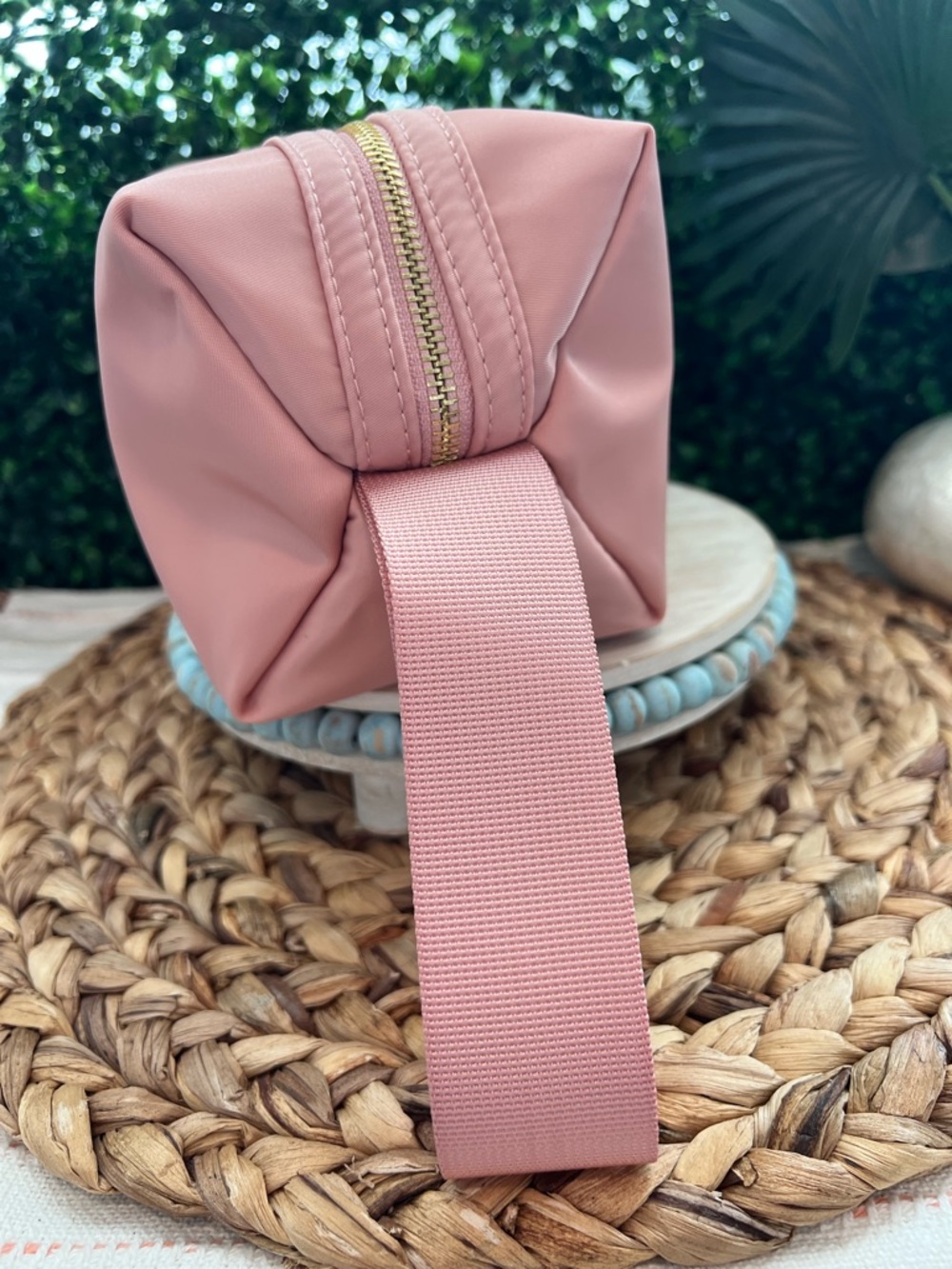 New Burberry Her Pink Cosmetic Travel Pouch with Strap | Burberry Goddess - Picture 8 of 11
